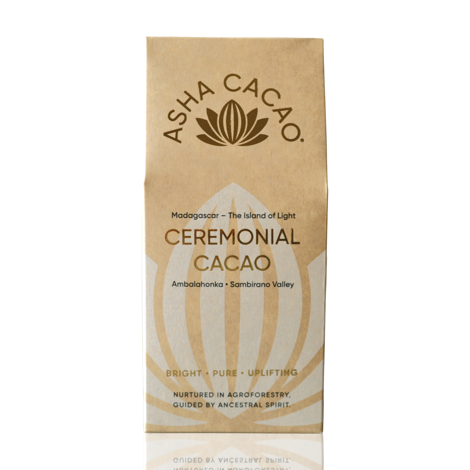 Asha Cacao Ceremonial Cacao - front of pack