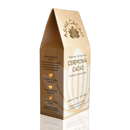 Asha Cacao Ceremonial Cacao - angle pack shot